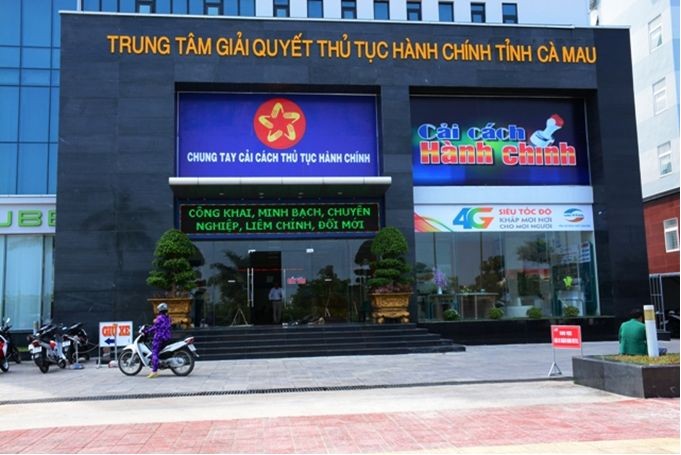 Trung tâm giải quyết thủ tục hành chính tỉnh Cà Mau