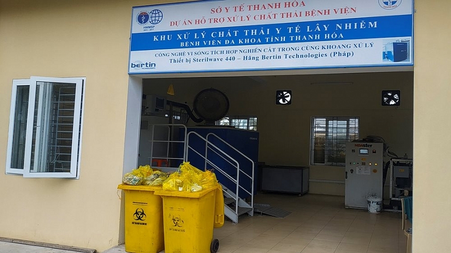 Khu xử lý rác thải nguy hại của Bệnh viện Đa khoa tỉnh Thanh Hóa