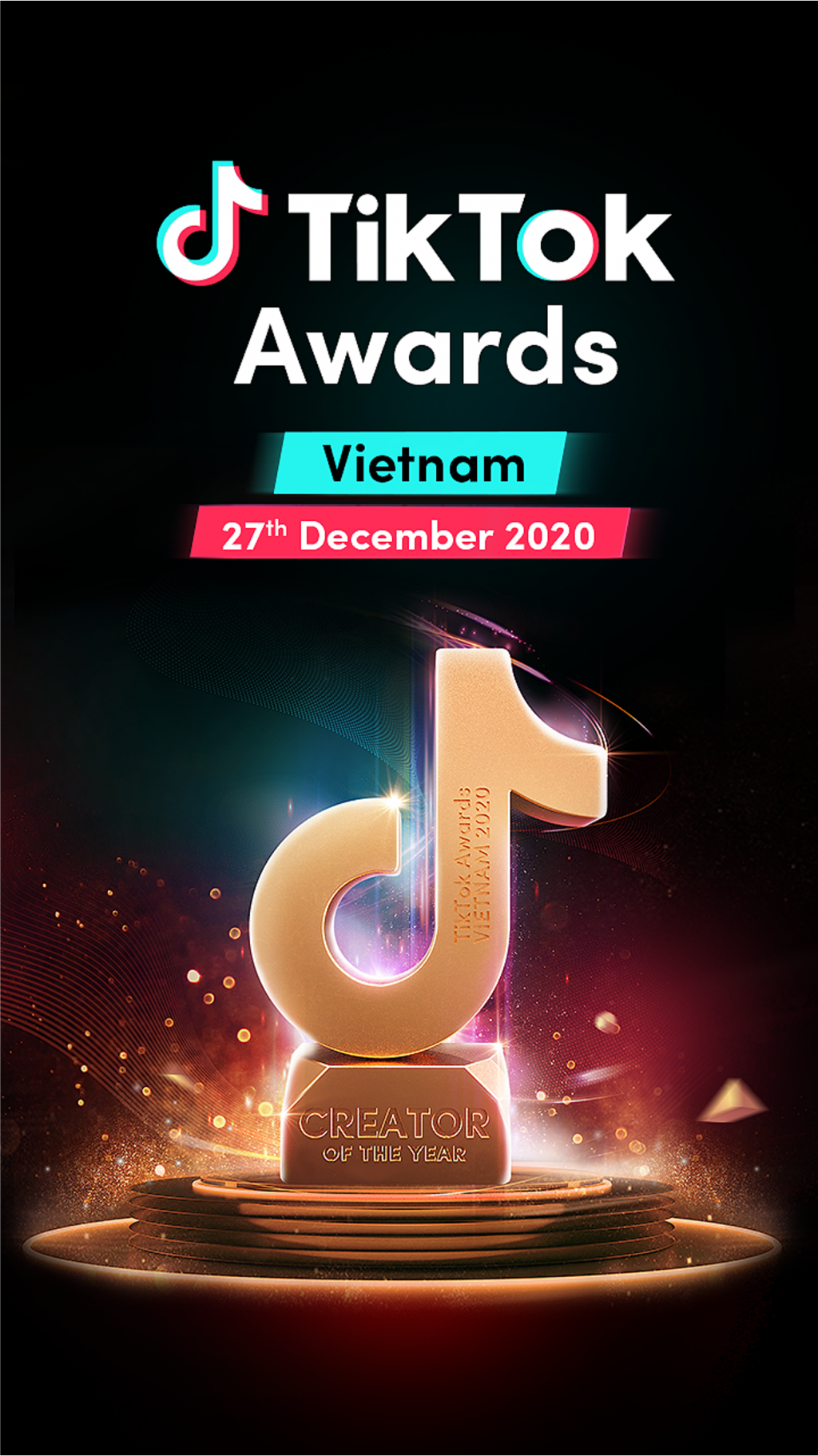 Đêm vinh danh TikTok Awards Việt Nam 2020 dự kiến sẽ quy tụ hàng trăm gương mặt nhà sáng tạo nội dung nổi bật và nghệ sỹ được yêu thích trên nền tảng