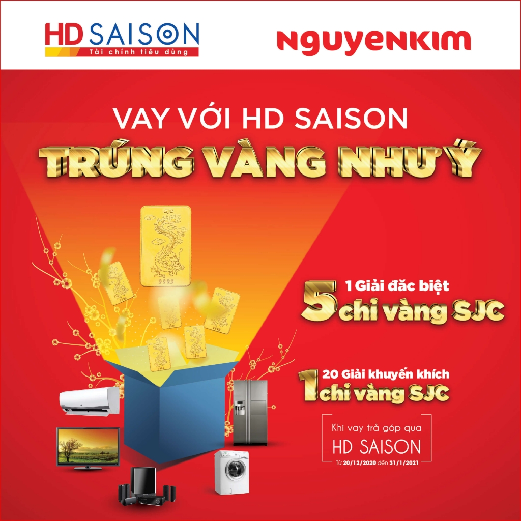 Cơ hội vay tiêu dùng với lãi suất ưu đãi và tham gia chương trình khuyến mại từ HD SAISON.