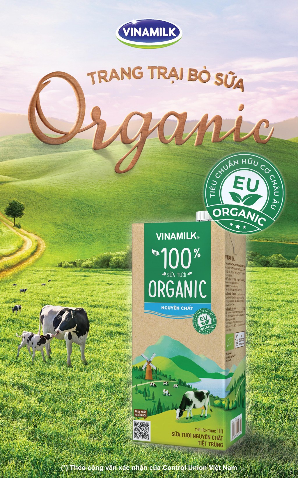 Sữa tươi Vinamilk Organic không đường(*) là lựa chọn an toàn và hợp lý giúp thai kỳ khỏe mạnh
