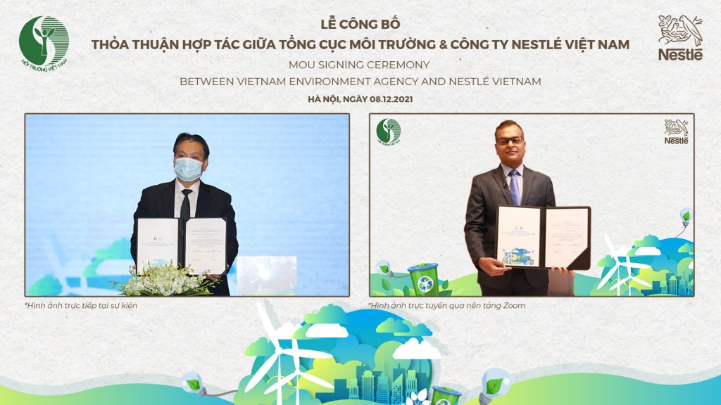 Nestlé Việt Nam công bố thỏa thuận hợp tác với Tổng cục Môi trường (Bộ Tài Nguyên & Môi trường) thúc đẩy bảo vệ môi trường.