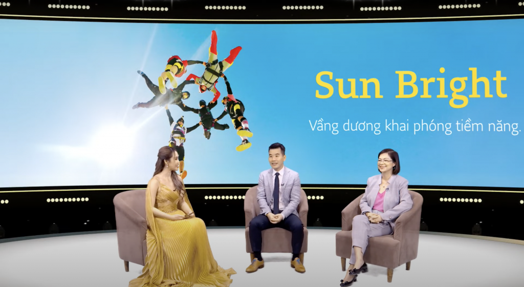 Đại diện Sun Life Việt Nam chia sẻ tại sự kiện “Sun Bright” – Vầng dương khai phóng tiềm năng