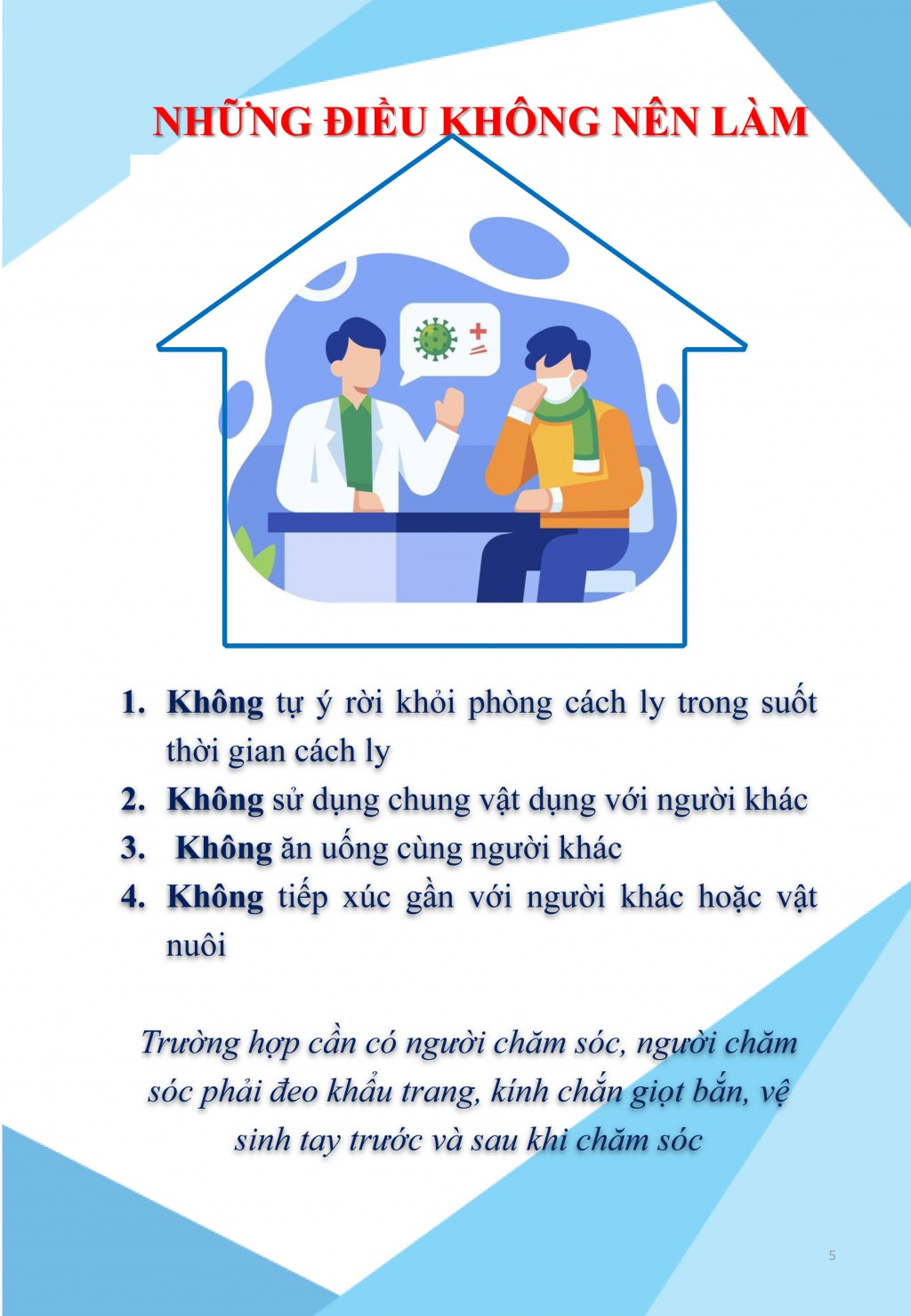 Hướng dẫn quản lý, điều trị và chăm sóc người bệnh COVID-19 không triệu chứng và triệu chứng nhẹ tại nhà