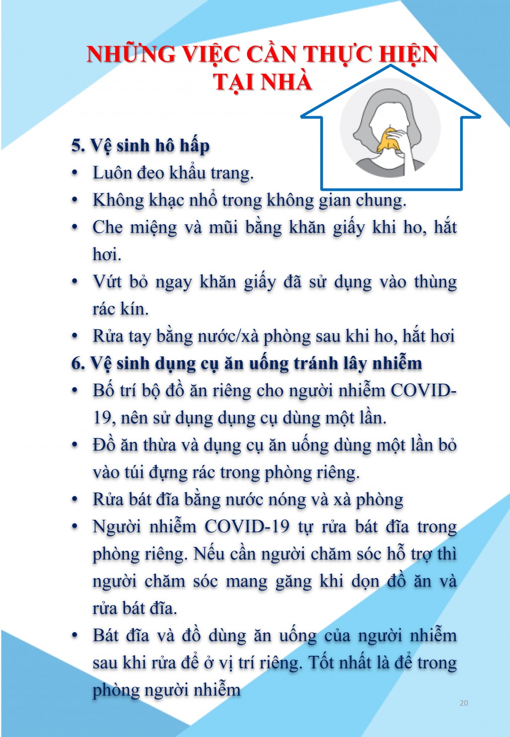 Hướng dẫn quản lý, điều trị và chăm sóc người bệnh COVID-19 không triệu chứng và triệu chứng nhẹ tại nhà