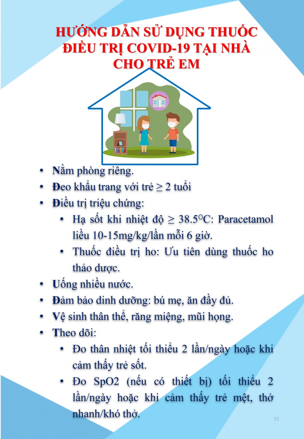 Hướng dẫn quản lý, điều trị và chăm sóc người bệnh COVID-19 không triệu chứng và triệu chứng nhẹ tại nhà