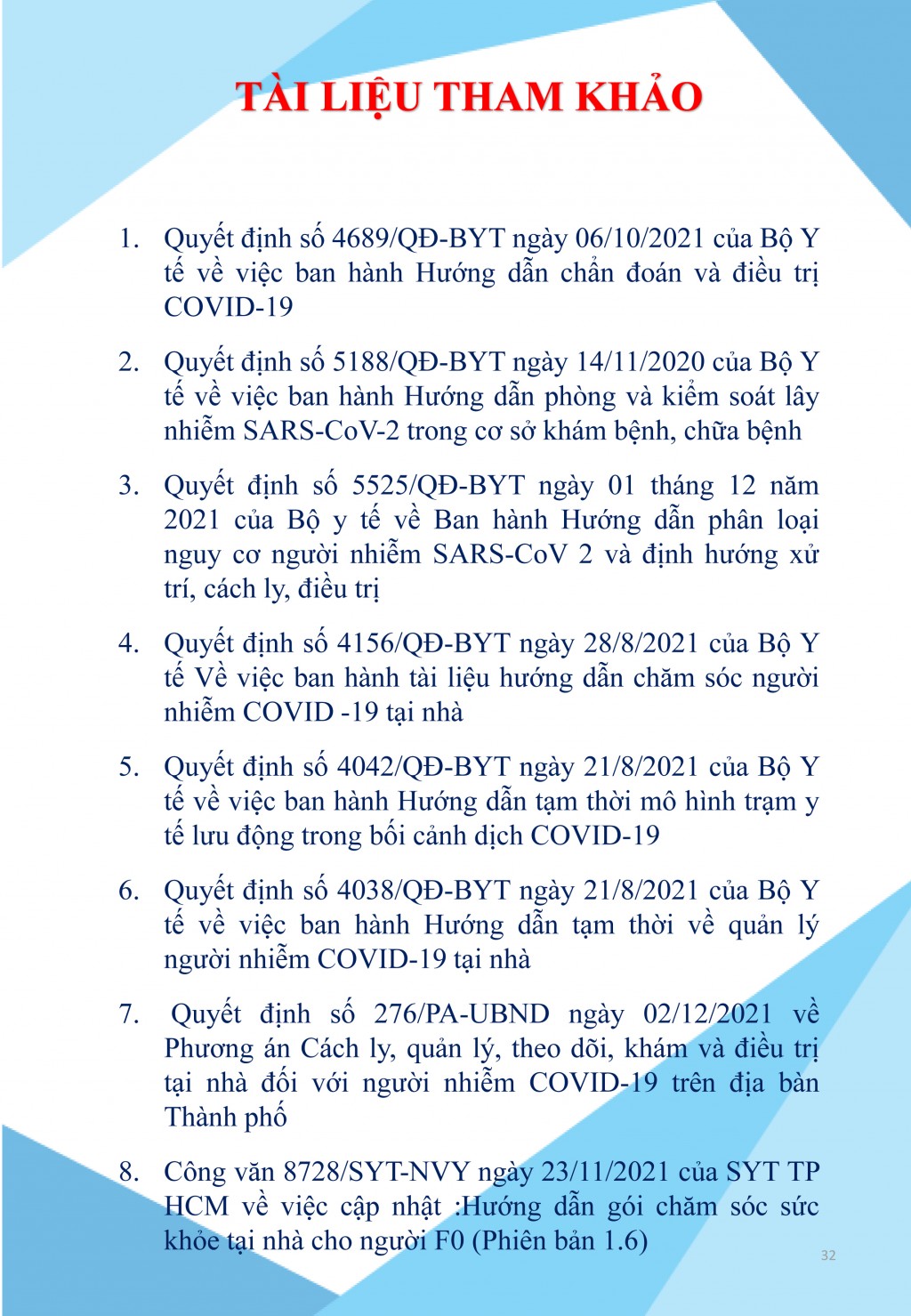 Hướng dẫn quản lý, điều trị và chăm sóc người bệnh COVID-19 không triệu chứng và triệu chứng nhẹ tại nhà