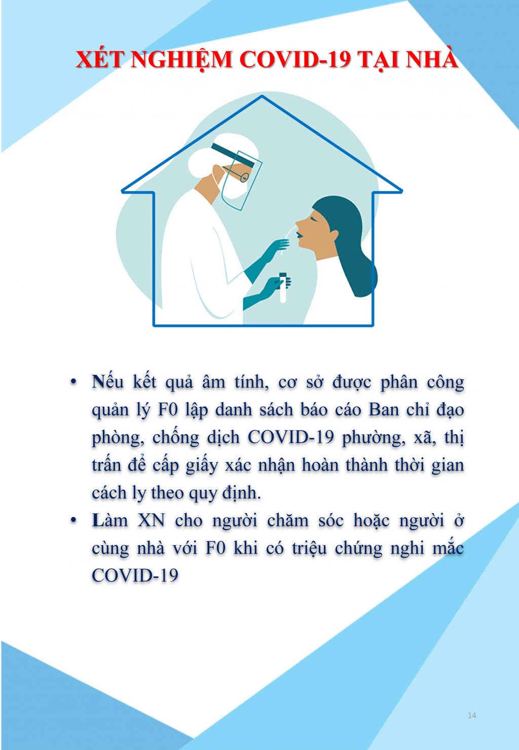 Hướng dẫn quản lý, điều trị và chăm sóc người bệnh COVID-19 không triệu chứng và triệu chứng nhẹ tại nhà