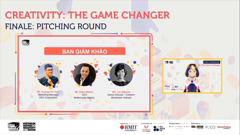 Ban giám khảo cuộc thi Creativity: The Game Changer