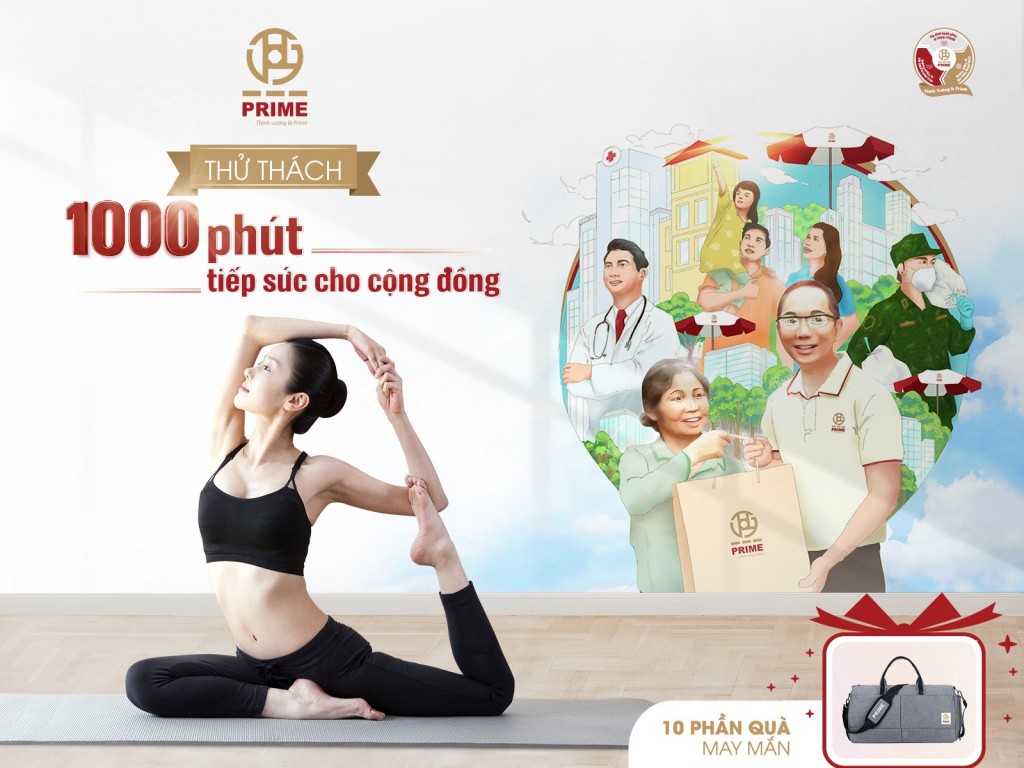 PRIME kêu gọi cộng đồng cùng chung tay góp sức, tiếp năng lượng tích cực, giúp các gia đình khó khăn vượt lên hoàn cảnh với thử thách rèn luyện và nâng cao sức khoẻ “1.000 phút tiếp sức cho cộng đồng”