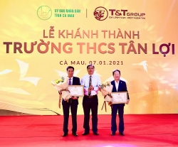 Tập đoàn T&T Group tài trợ xây dựng trường học tại tỉnh Cà Mau