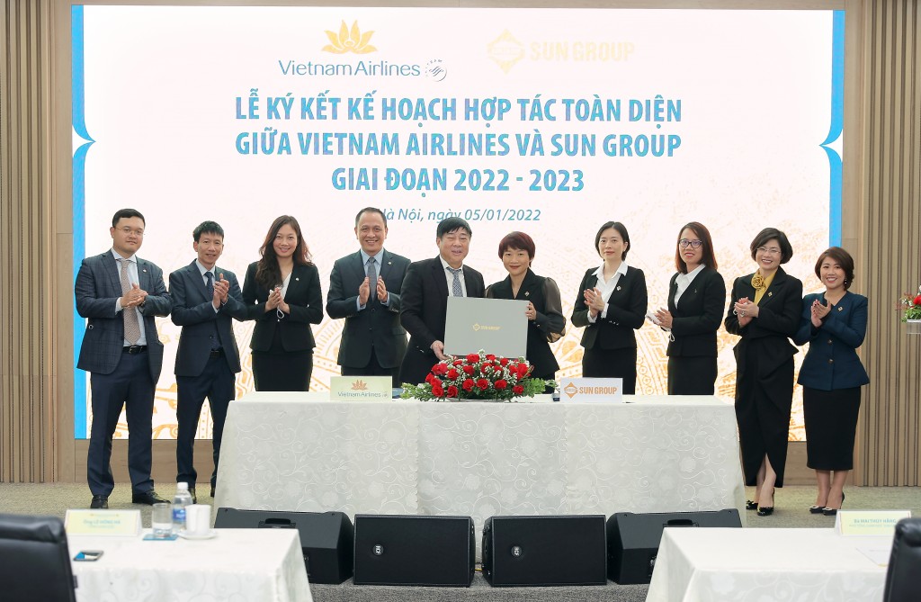 Lễ ký kết KH hợp tác toàn diện giữa Sun Group và Vietnam Airlines (9)