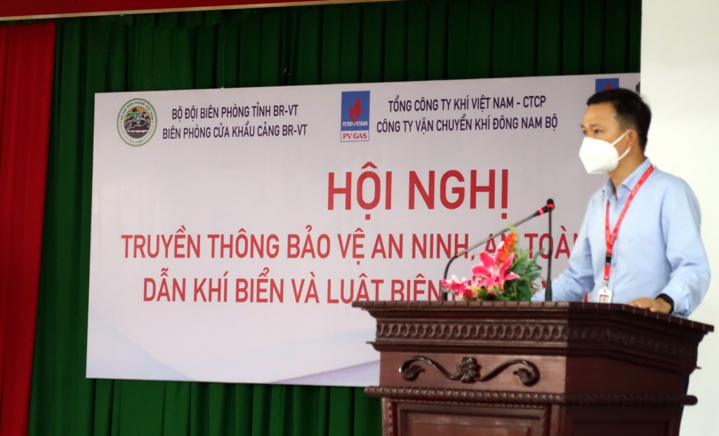 Đại diện Lãnh đạo KĐN phát biểu kêu gọi tinh thần đồng lòng chung sức vì an ninh, an toàn quốc gia