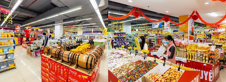 Chuỗi siêu thị WinMart tại các TTTM Vincom được các “nàng dâu mới” lựa chọn để sắm thực phẩm, đồ Tết an toàn, chất lượng cao và hợp túi tiền