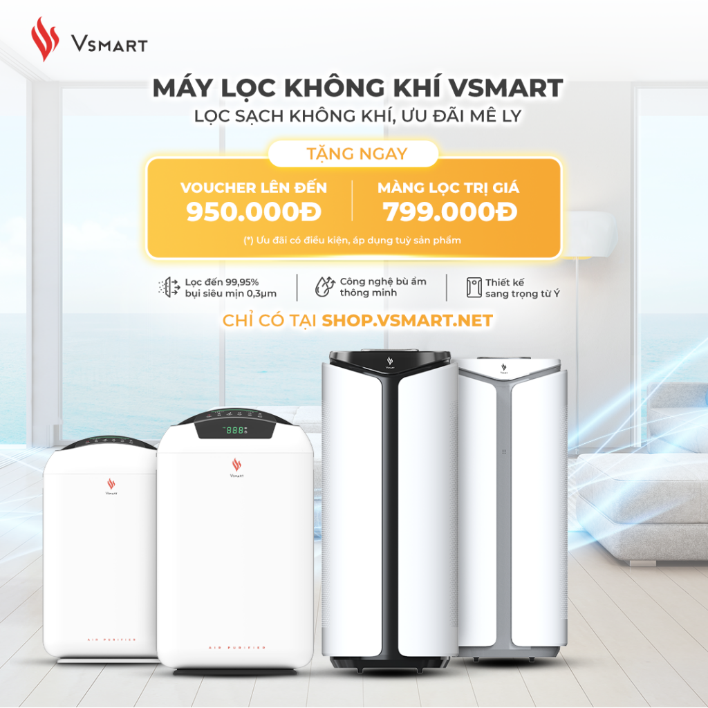  Sản phẩm Máy Lọc Không Khí Vsmart lần đầu ra mắt thị trường