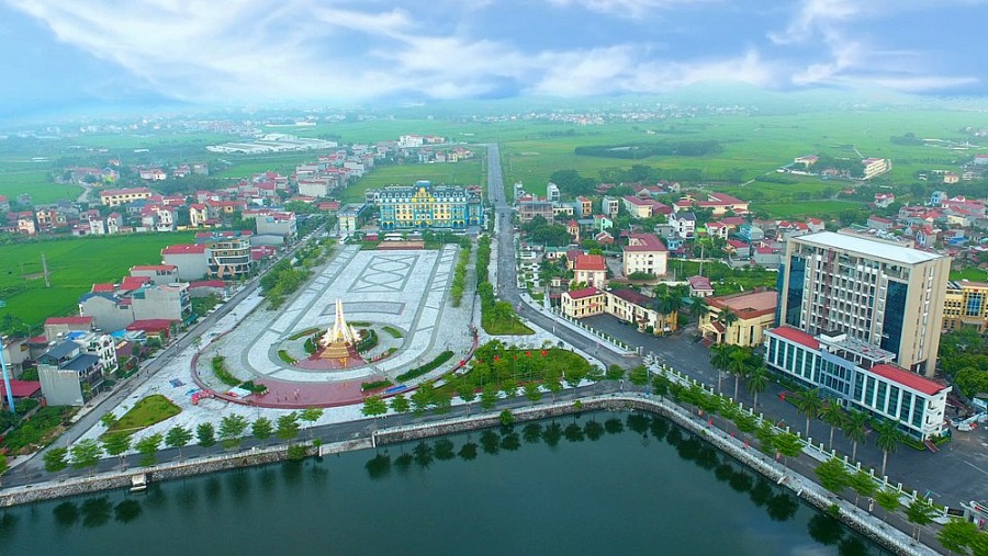 Trung tâm huyện Việt Yên, dáng dấp của một thị xã hiện đại trong tương lai không xa