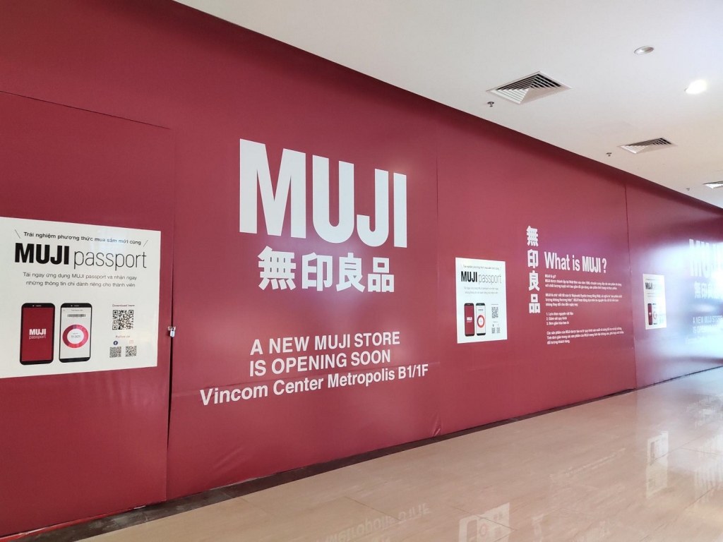 Muji hé lộ vị trí cửa hàng đầu tiên tại Vincom Center Metropolis, Hà Nội