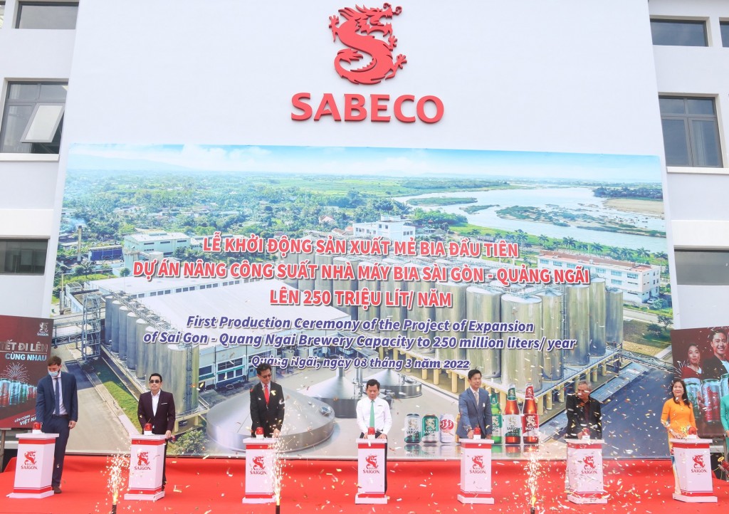 SABECO khánh thành dự án đầu tư mở rộng nâng công suất Nhà máy Bia Sài Gòn - Quảng Ngãi