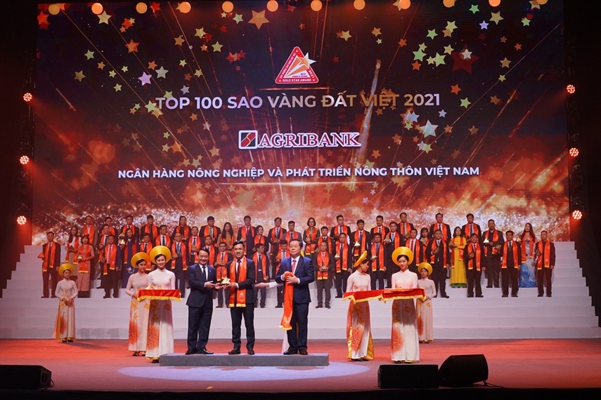 Agribank xuất sắc đạt giải thưởng Sao Vàng đất Việt năm 2021