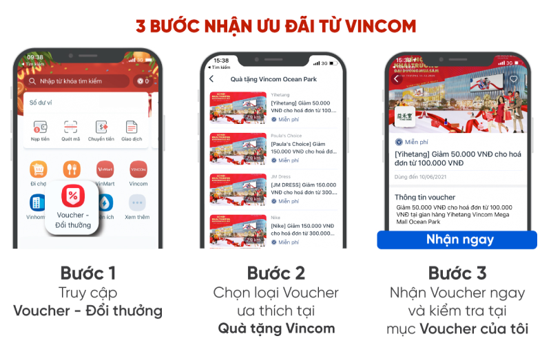 Nhận hàng loạt voucher ưu đãi thời trang - ẩm thực - giải trí chỉ với ba bước dễ dàng trên VinID