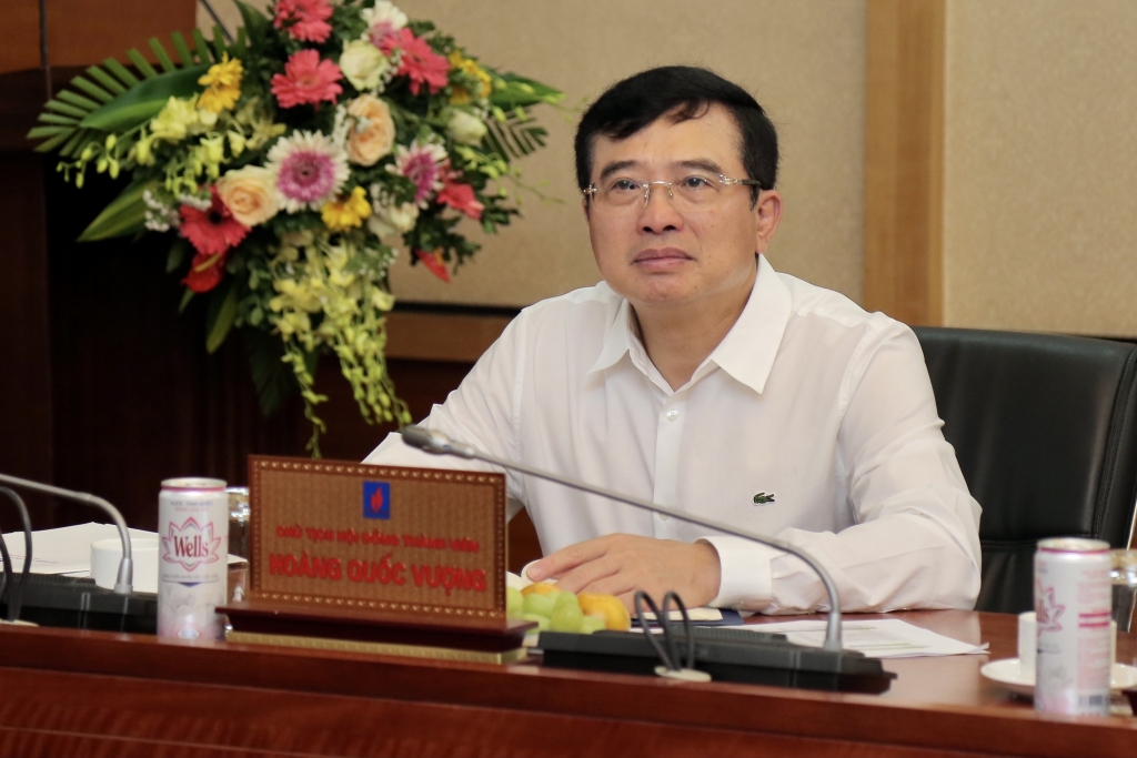 Chủ tịch HĐTV Petrovietnam Hoàng Quốc Vượng phát biểu chỉ đạo tại kỳ họp