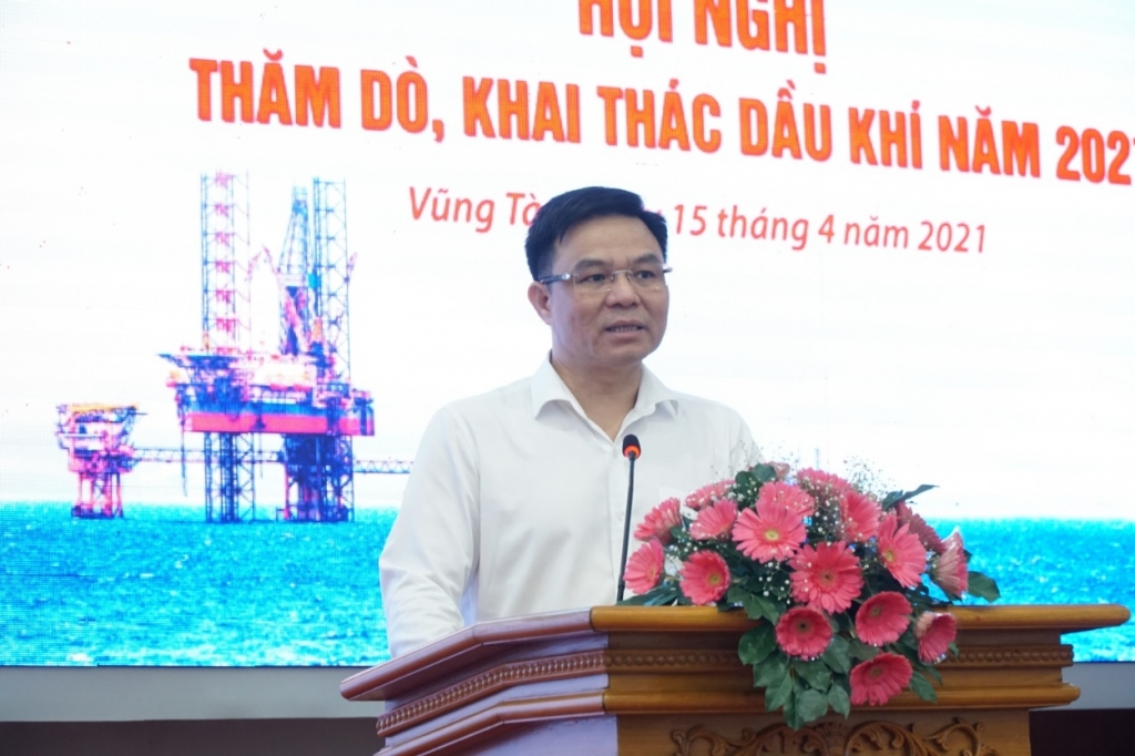 Tổng Giám đốc Petrovietnam Lê Mạnh Hùng phát biểu tại Hội nghị