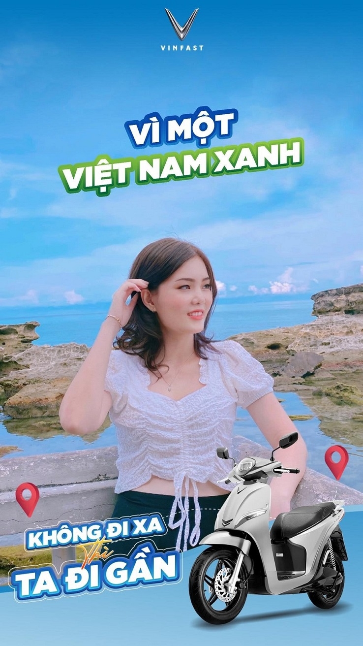 Chỉ cần “Sống xanh” thì đâu đâu quanh ta cũng đều đẹp tuyệt với. Slogan dự thi của thí sinh này cũng chính là mục tiêu hướng đến của thương hiệu xe máy điện VinFast