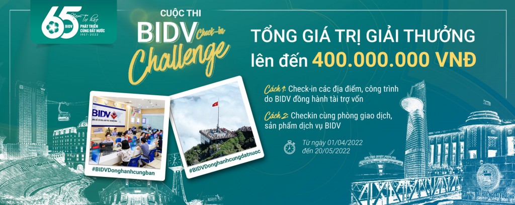 “BIDV check-in challenge”: Vi vu khắp đất nước với giải thưởng đến 400 triệu đồng