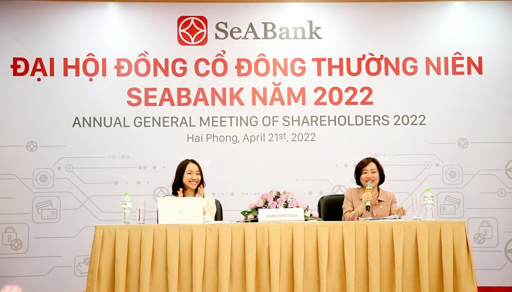 SeABank to chuc thanh cong dai hoi dong co dong thuong nien 2022 