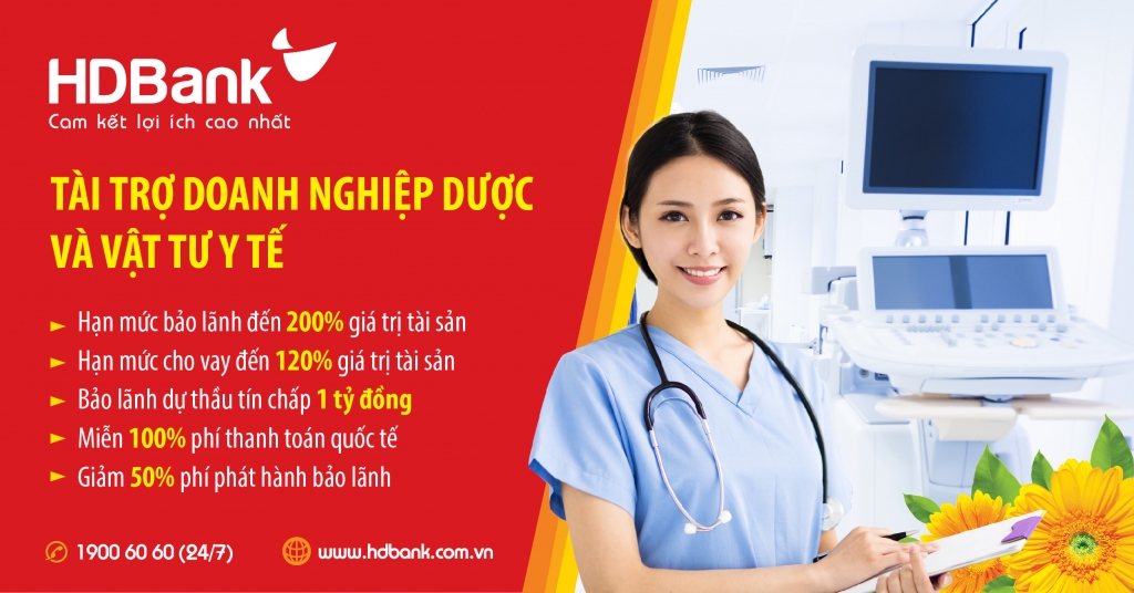 HDBank tiếp tục đẩy mạnh hỗ trợ doanh nghiệp cung cấp dược, thiết bị - vật tư y tế