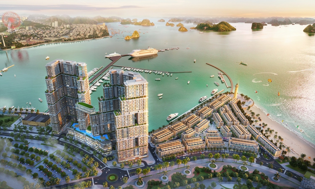 Toàn cảnh Sun Marina nhìn từ trên cao