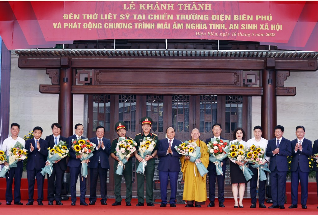   Lễ khánh thành công trình Đền thờ liệt sỹ tại chiến trường Điện Biên Phủ và phát động chương trình Mái ấm nghĩa tình - an sinh xã hội