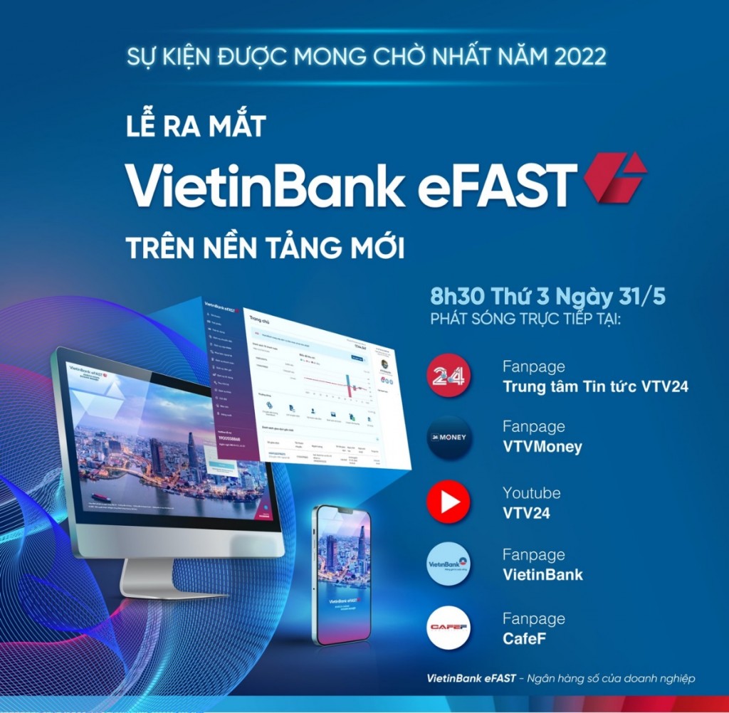 VietinBank eFAST - Trợ lý tài chính đắc lực cho doanh nghiệp trong thời kì bình thường mới