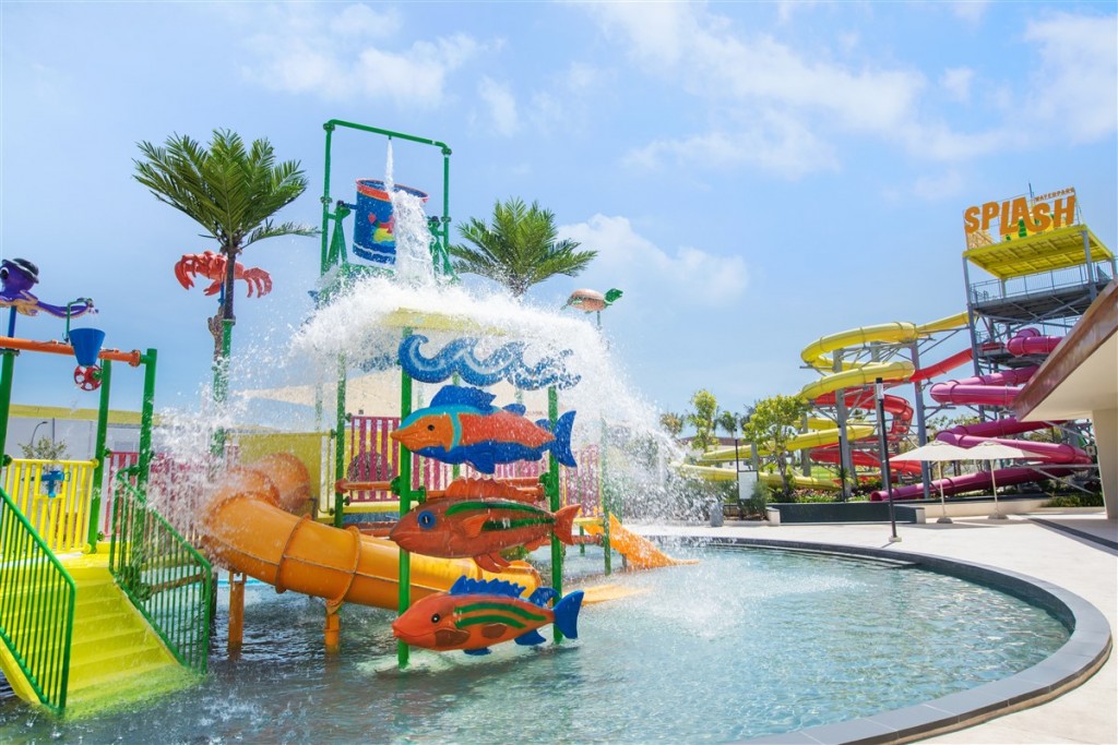 Công viên nước – Splash, nơi yêu thích của các bạn nhỏ tại ALMA resort