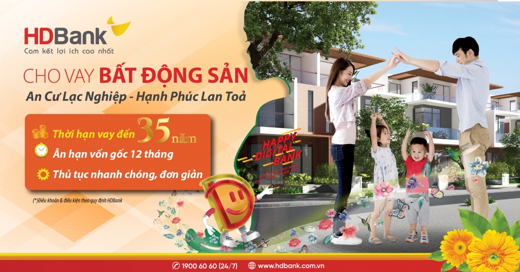 Mua nhà dễ dàng hơn với thời hạn vay lên đến 35 năm, chỉ có tại HDBank