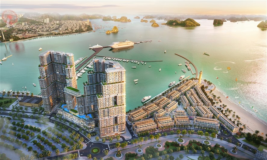 Tổ hợp BĐS, giải trí Sun Marina kề bên Vịnh Du thuyền tại Bãi Cháy, Hạ Long 