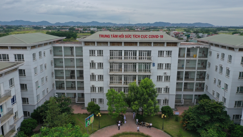 Trung tâm ICU điều trị Covid-19 tại Bắc Giang do tập đoàn Sun Group tài trợ và thi công 