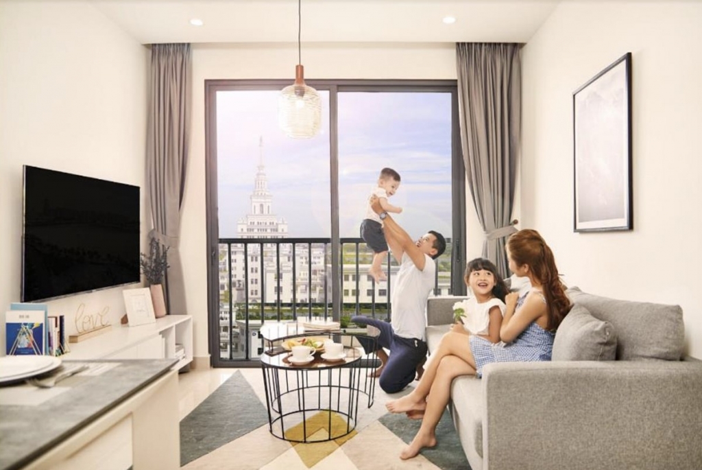 Căn hộ dịch vụ Vinhomes Serviced Residences tại Vinhomes Ocean Park được trang bị nội thất