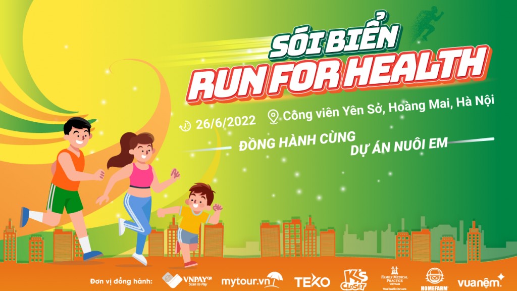 Giải chạy "Sói Biển - Run For Health" đồng hành cùng Dự án Nuôi em