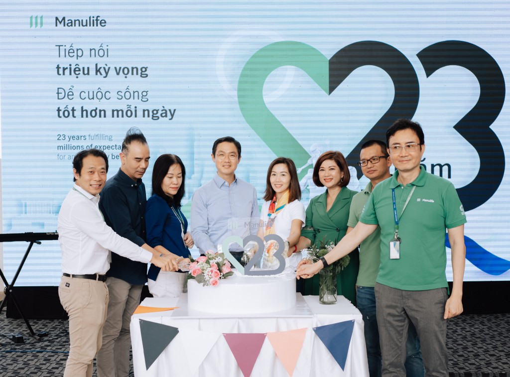 Manulife kỷ niệm 23 năm đồng hành cùng tạo ra một tương lai tốt đẹp hơn cho Việt Nam