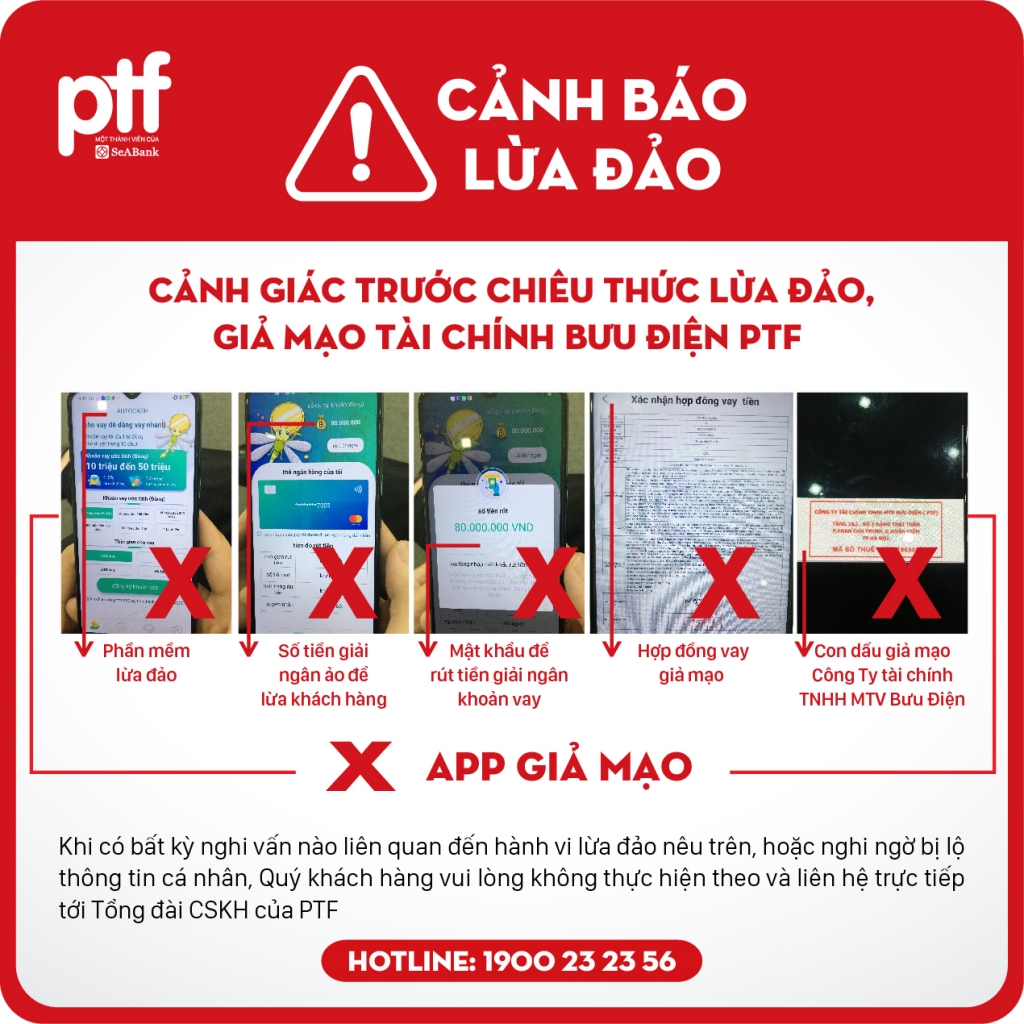 Cảnh báo hình thức lừa đảo