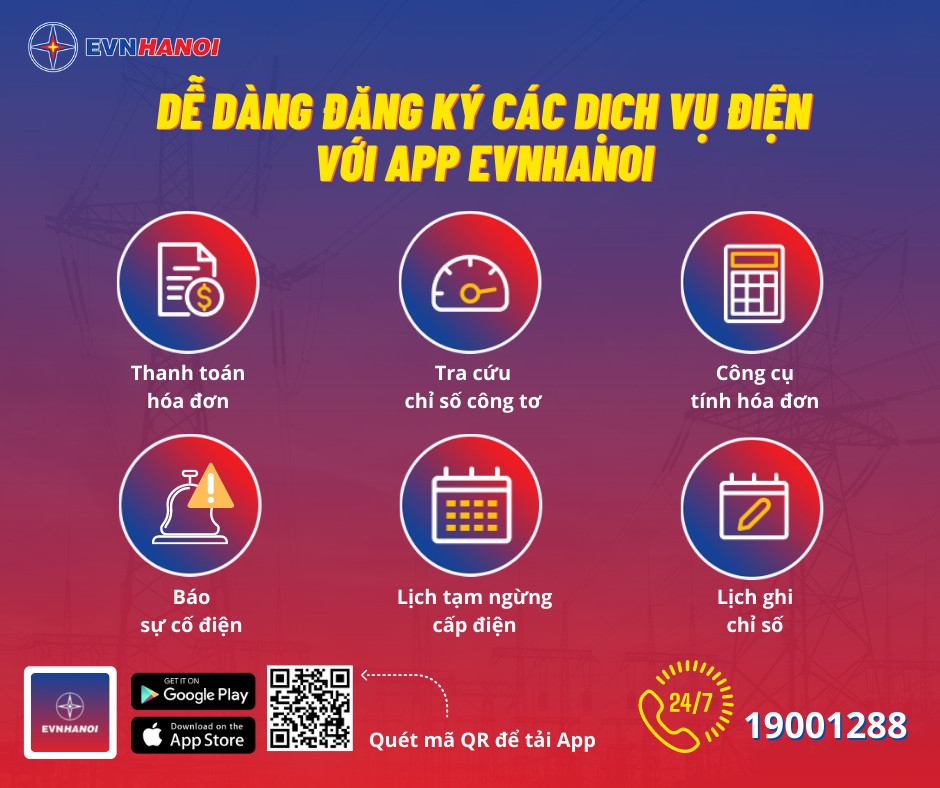 Các tiện ích trên App