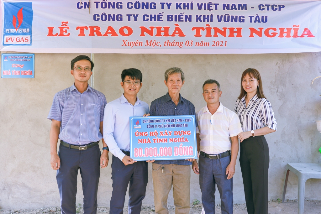 KVT thường xuyên thực hiện các chương trình tặng nhà đại đoàn kết, nhà tình nghĩa, nhà đồng đội cho các gia đình chính sách, gặp hoàn cảnh khó khăn tại BR-VT