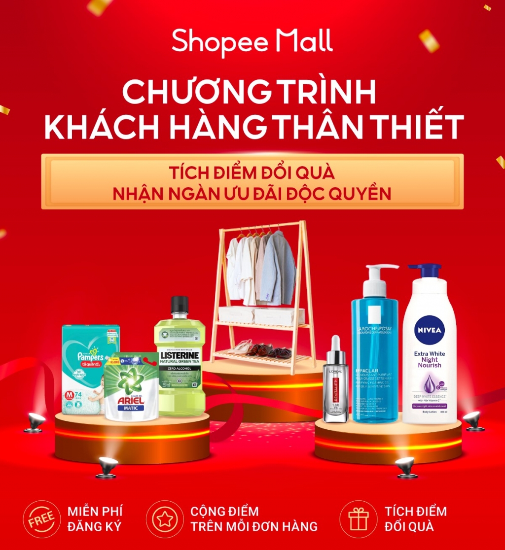 Shopee Mall triển khai chương trình Khách hàng thân thiết nhằm gia tăng độ gắn kết