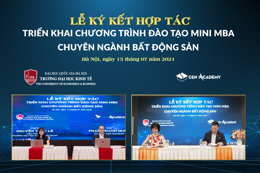 Cen Academy - Học viện đào tạo bất động sản trực thuộc tập đoàn Cen Group đã cùng ĐH Kinh tế - Đại học Quốc gia Hà Nội ra mắt chương trình Mini - MBA ngành bất động sản