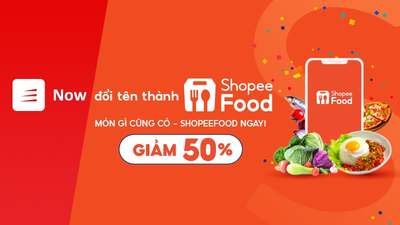 Now chính thức đổi tên thành ShopeeFood