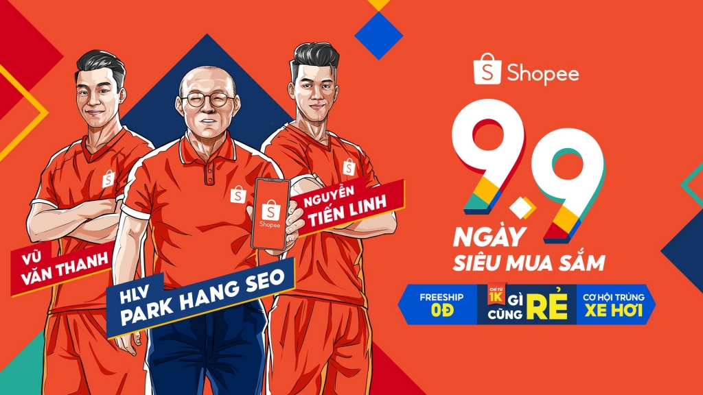 Shopee gửi gắm thông điệp tích cực đến mọi người dùng qua hình ảnh của vị chiến lược gia đã dẫn dắt đội tuyển bóng đá VN vượt lên mọi khó khăn để chạm đến chiến thắng.