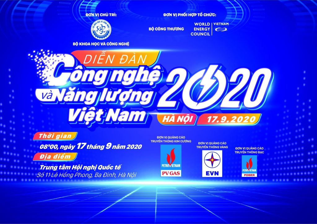 Diễn đàn Công nghệ và Năng lượng Việt Nam 2020 diễn ra ngày 17/9