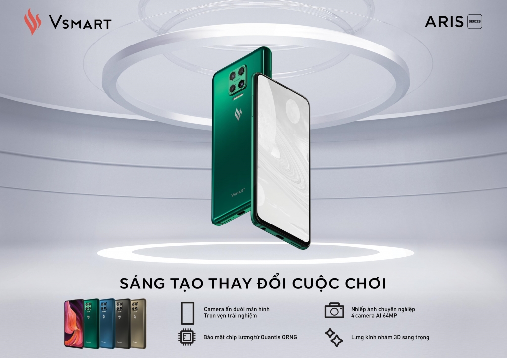 Với Aris Pro, VinSmart đã trở thành một trong số những hãng đầu tiên trên thế giới ứng dụng thành công công nghệ Camera ẩn dưới màn hình