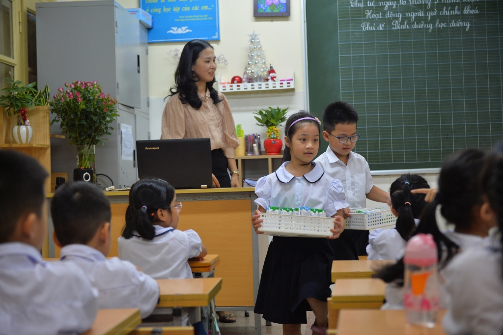 Sữa học đường nhân đôi niềm vui đến trường của trẻ trong năm học mới
